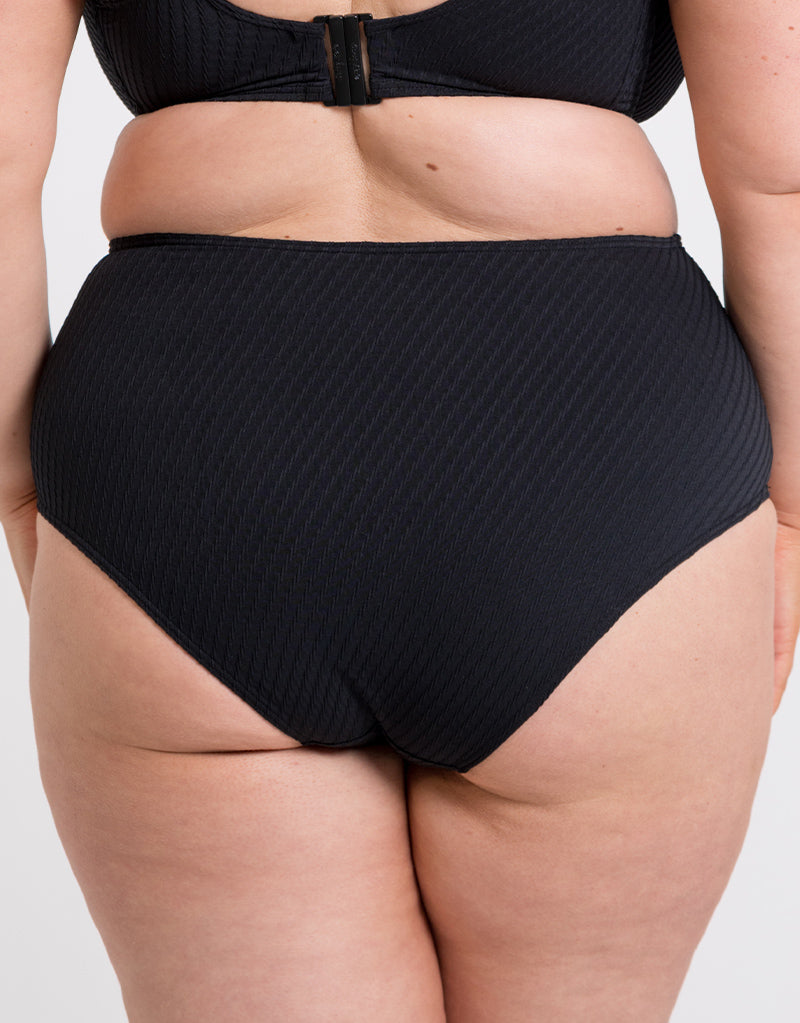 Curvy Kate Jet Set High Waist Bikini Brief Black