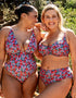 Curvy Kate Kitsch Kate Non Wired Multiway Swimsuit Floral Print