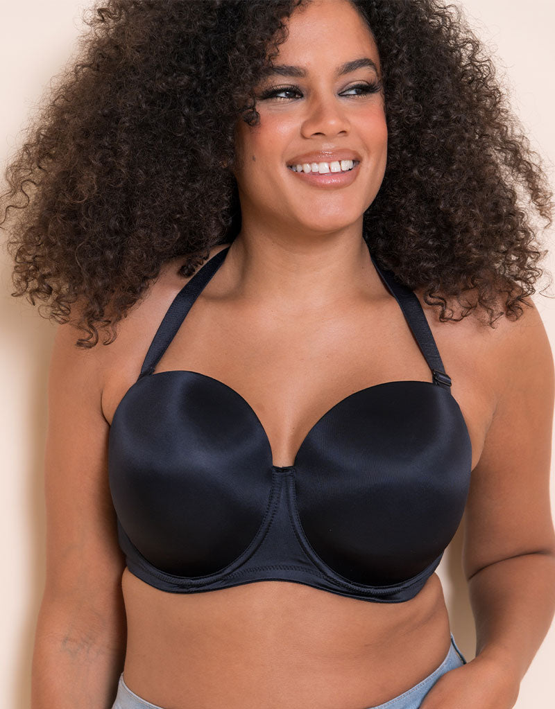 Curvy Kate Smoothie Moulded Strapless Multiway Bra Black