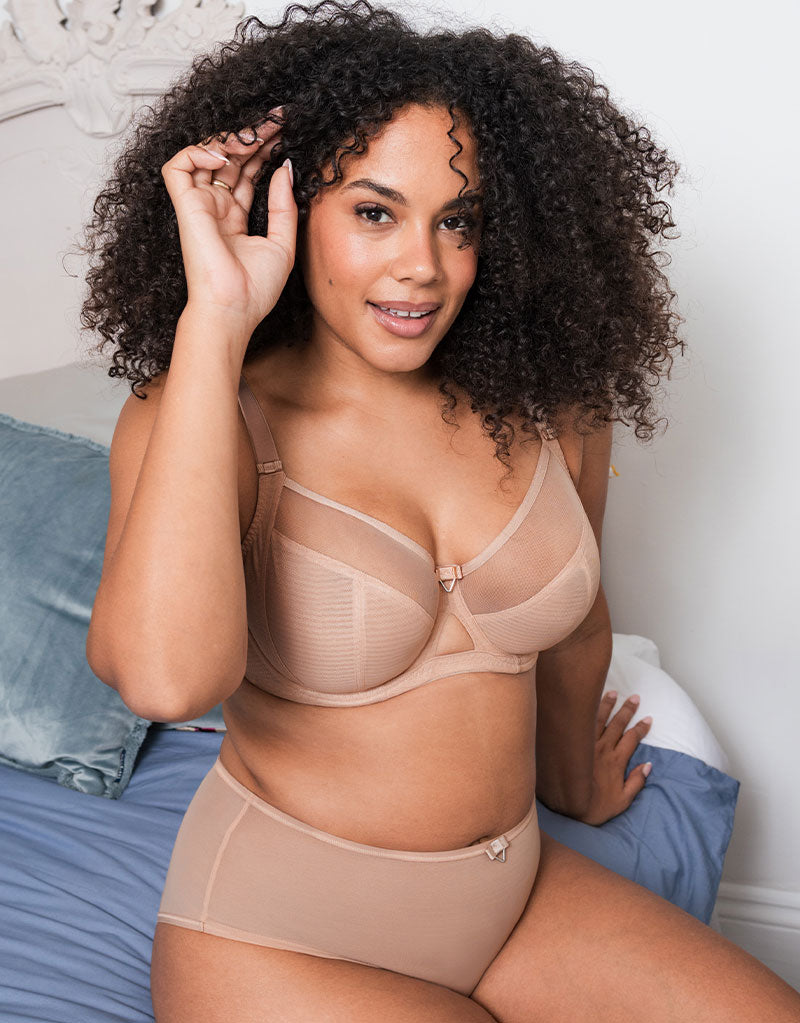 Curvy Kate Victory Side Support Balcony Bra Latte