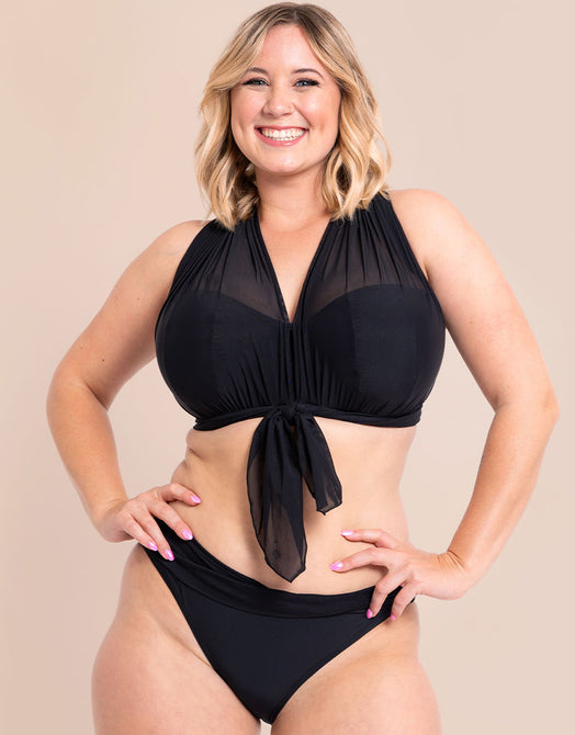 Curvy Kate Wrapsody Bandeau Strapless Multiway Bikini Black
