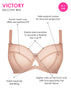 Curvy Kate Victory Side Support Balcony Bra Latte