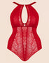 Scantilly Opulence Multiway Stretch Lace Body Ruby Red