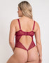 Scantilly Suspense Plunge Bodysuit Sangria