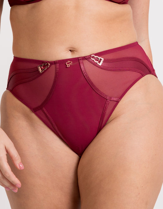 Scantilly Suspense High Waist Brief Sangria