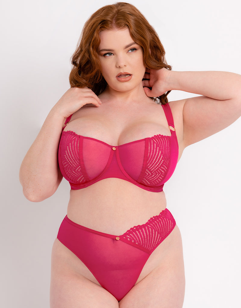 Scantilly Authority Thong Hot Pink