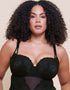 Curvy Kate Boost Lace Padded Balcony Body Black