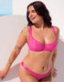 Curvy Kate All Night Lace Scooped Multiway Balcony Bra Hot Pink/ Blush