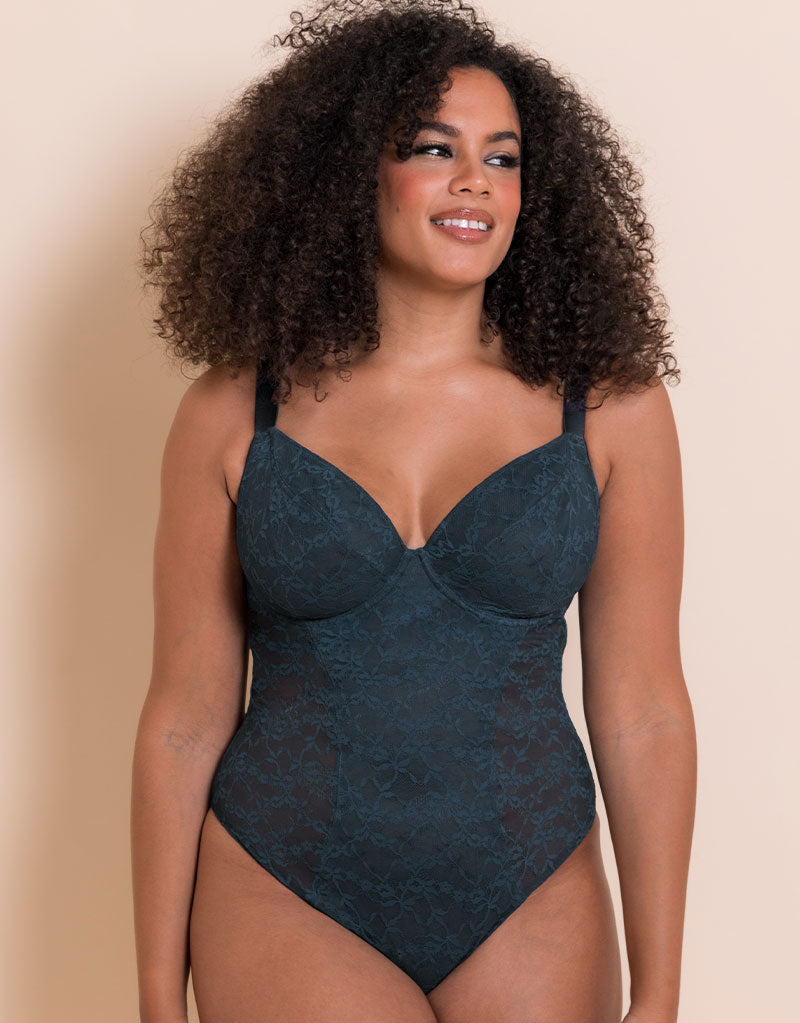 All Night Lace Plunge Body