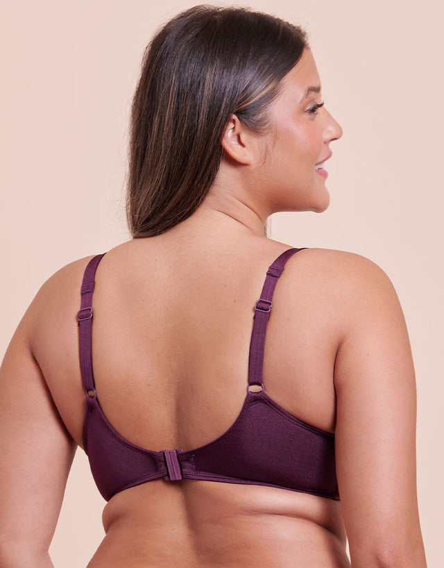 Curvy Kate Beach Bliss Scooped Balcony Bikini Top Mulberry Purple