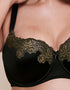 Curvy Kate Boost Lace Padded Balcony Bra Black/Gold