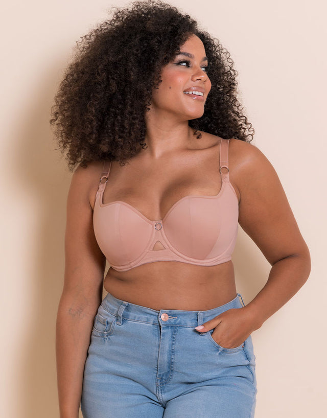Curvy Kate Boost Me Up Padded Balcony Bra Latte