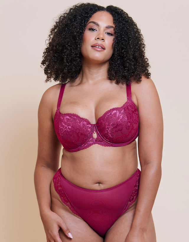 Curvy Kate Boost Sweetheart Thong Magenta Pink