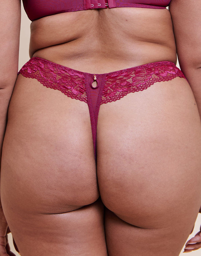 Curvy Kate Boost Sweetheart Thong Magenta Pink