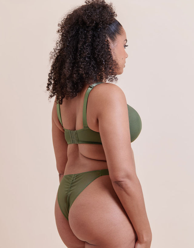 Curvy Kate Cool Cat Scooped Multiway Balcony Bra Fern Green