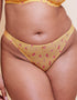 Curvy Kate Cool Cat Tanga Yellow Floral