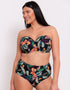 Curvy Kate Cuba Libre Bandeau Strapless Multiway Bikini Top Print Mix