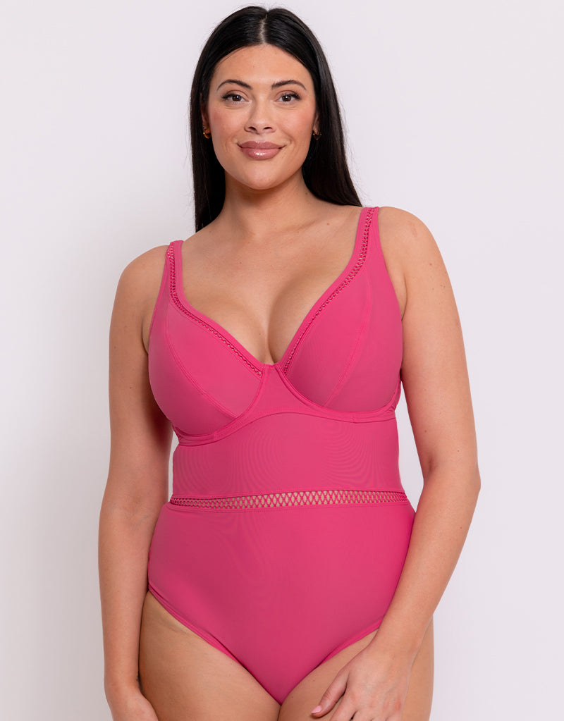 Pink multiway swimsuit deals