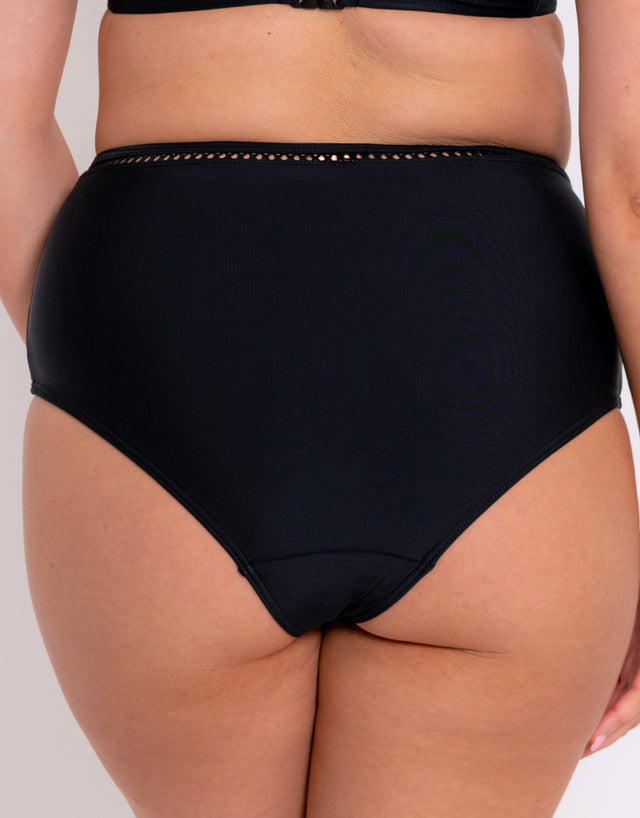 Curvy Kate First Class High Waist Bikini Bottom Black