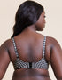 Curvy Kate Holiday Check Scooped Balcony Bikini Top Black