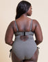 Curvy Kate Holiday Check Non Wired Swimsuit Black