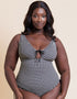 Curvy Kate Holiday Check Non Wired Swimsuit Black