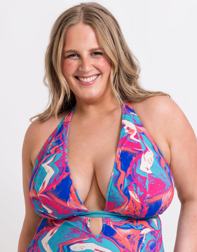 Curvy Kate Ibiza Reversible Non-Wired Multiway Swimsuit Print Mix