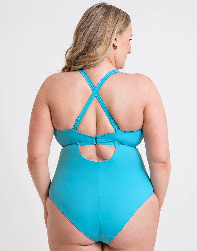 Curvy Kate Ibiza Reversible Non-Wired Multiway Swimsuit Print Mix