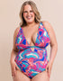 Curvy Kate Ibiza Reversible Non-Wired Mulitway Swimsuit Print Mix