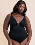 Curvy Kate Jet Set Multiway Plunge Swimsuit Black