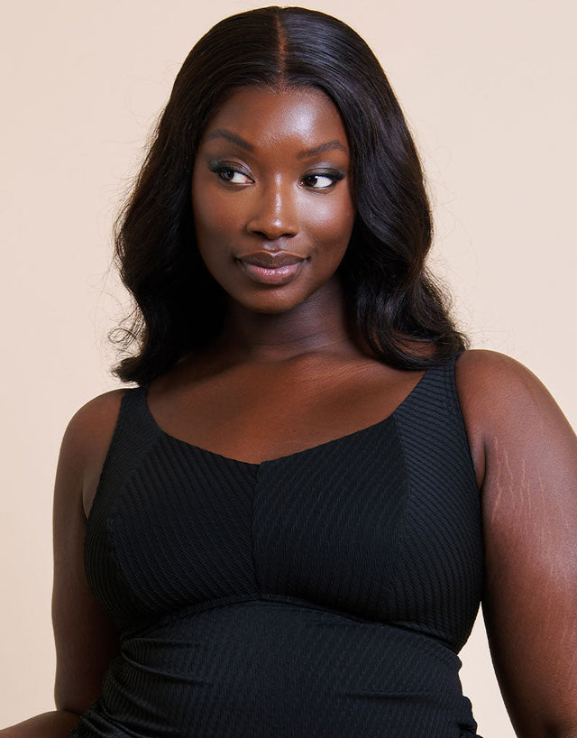 Curvy Kate Jet Set Non-Wired Multiway Tankini Top Black