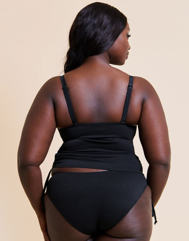 Curvy Kate Jet Set Non-Wired Multiway Tankini Top Black