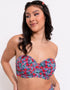 Curvy Kate Kitsch Kate Bandeau Strapless Multiway Bikini Top Floral Print