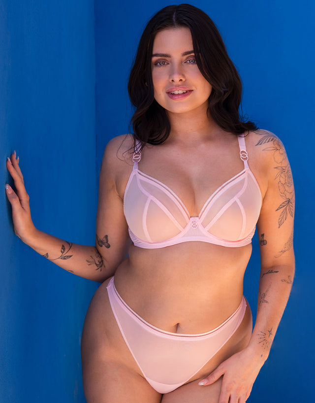 Curvy Kate Lifestyle Plunge Bra Blush Pink