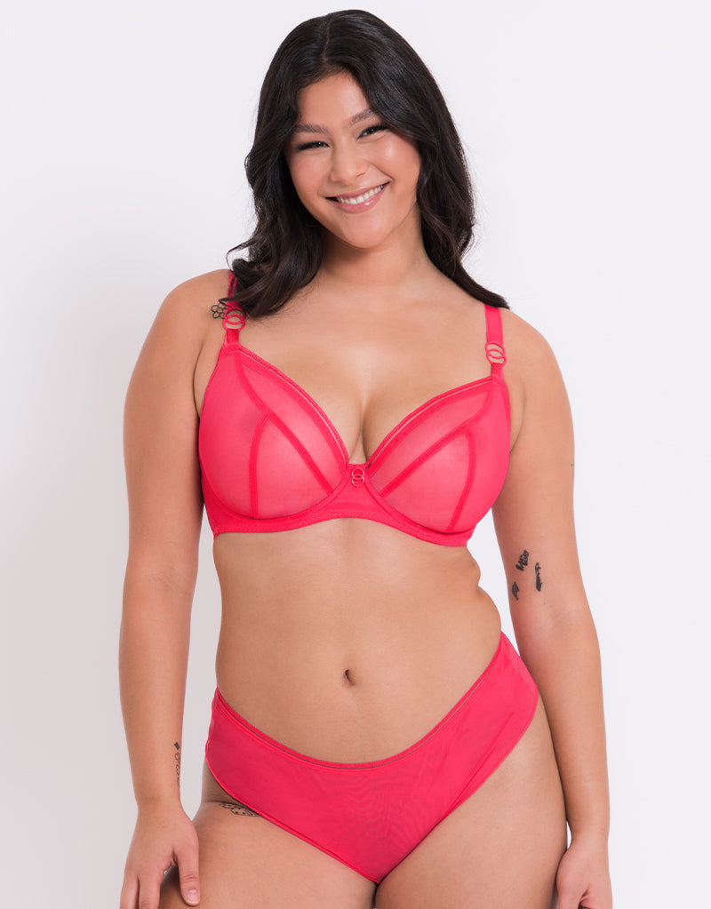 Curvy Kate Lifestyle Plunge Bra Bright Pink – Curvy Kate UK