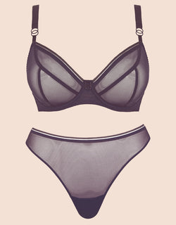Curvy Kate Lifestyle Plunge Bra Plum Purple