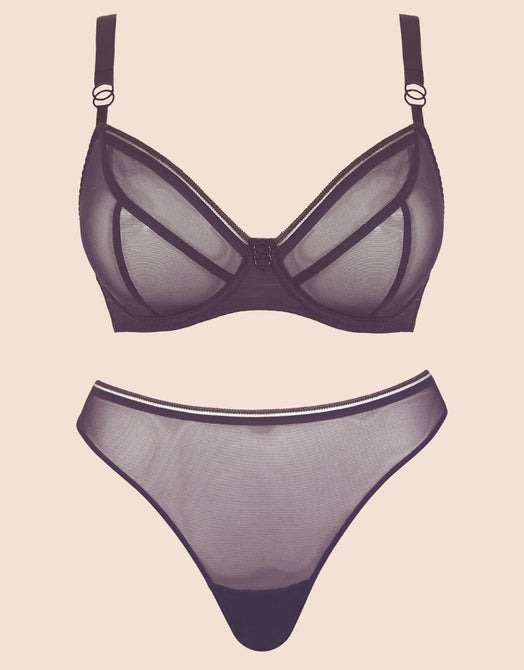 Curvy Kate Lifestyle Plunge Bra Plum Purple