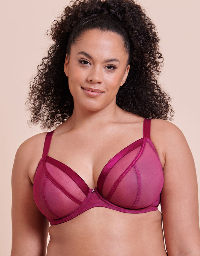 Curvy Kate Lightstyle Plunge Bra Berry Purple