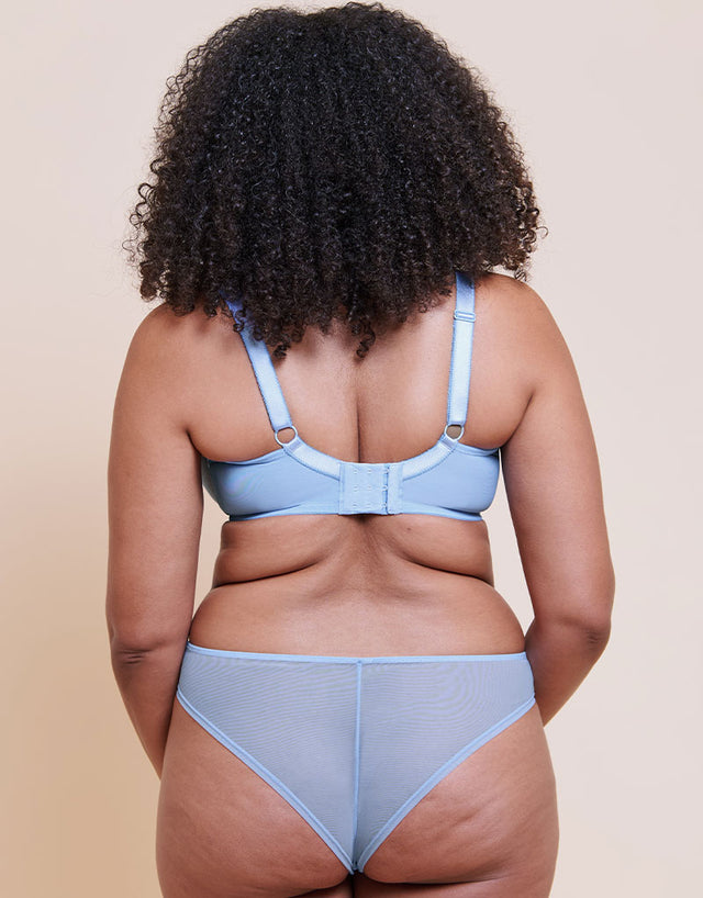 Curvy Kate Lightstyle Scallop Plunge Bra Light Blue/Silver