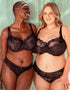 Curvy Kate Lovelace Full Cup Side Support Bra Black/ Taupe