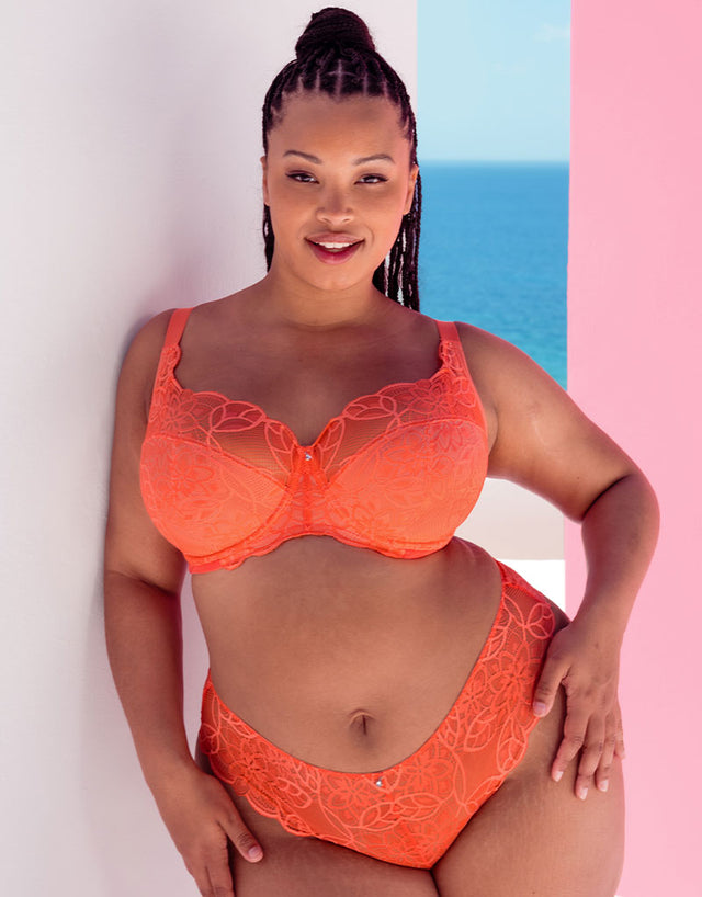 Curvy Kate Lovelace Full Cup Side Support Bra Coral