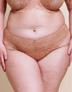 Curvy Kate Lovelace Brazilian Brief Latte