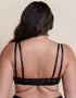 Hot Milk Heroine Plunge Nursing Bra Black