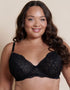 Hot Milk Heroine Plunge Nursing Bra Black