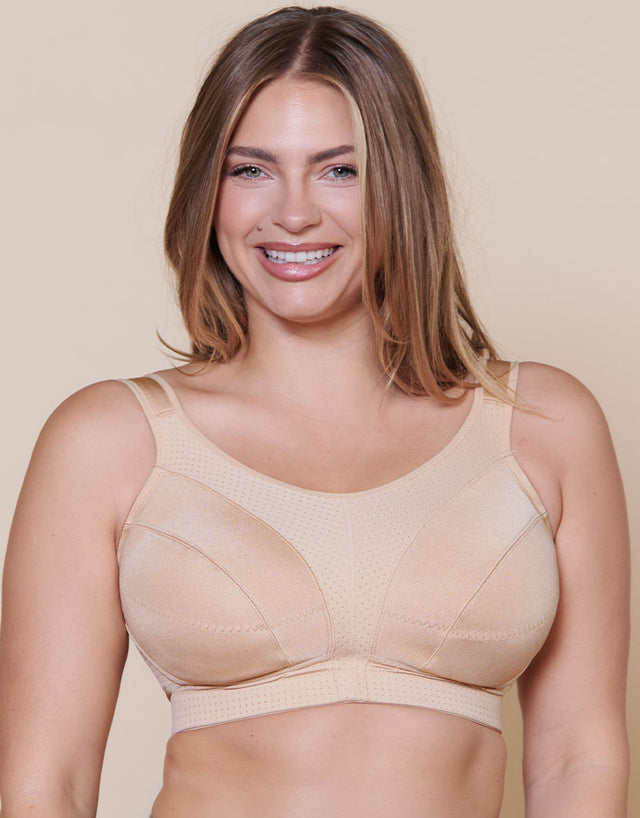 Parfait Wire-Free Active Sports Bra Latte