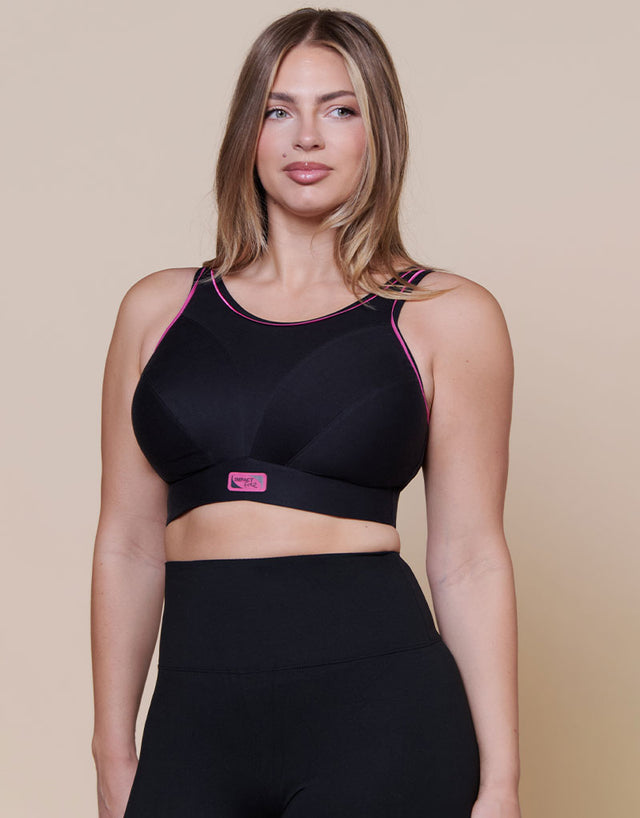 Royce Impact Free Sports Bra Black/Pink