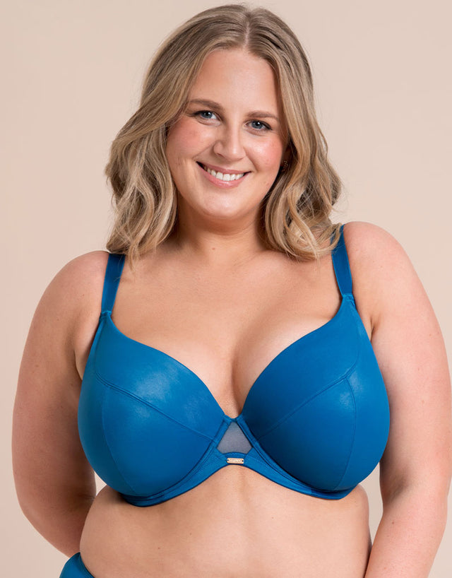 Curvy Kate Lush Full Plunge Bra Peacock Blue