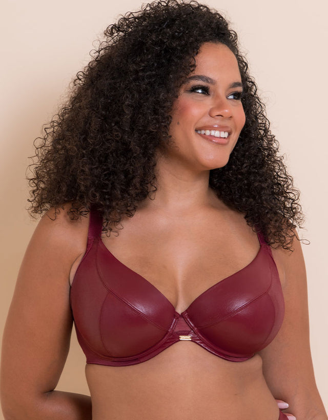 Curvy Kate Lush Full Plunge Bra Oxblood