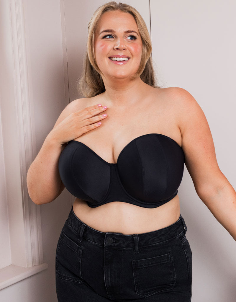 Curvy Kate Luxe Strapless Multiway Bra Jet Black – Curvy Kate UK