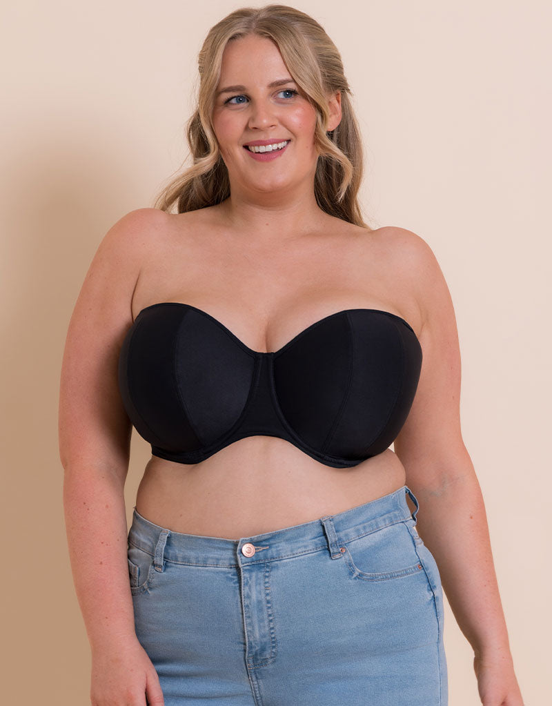 Curvy Kate Luxe - Dagelijkse BH - Multipositie bandjes - Effen - Dames, Jet zwart., 65H Curvy Kate Luxe - Dagelijkse BH - Multipositie bandjes - Effen - Dames, Jet zwart., 65H